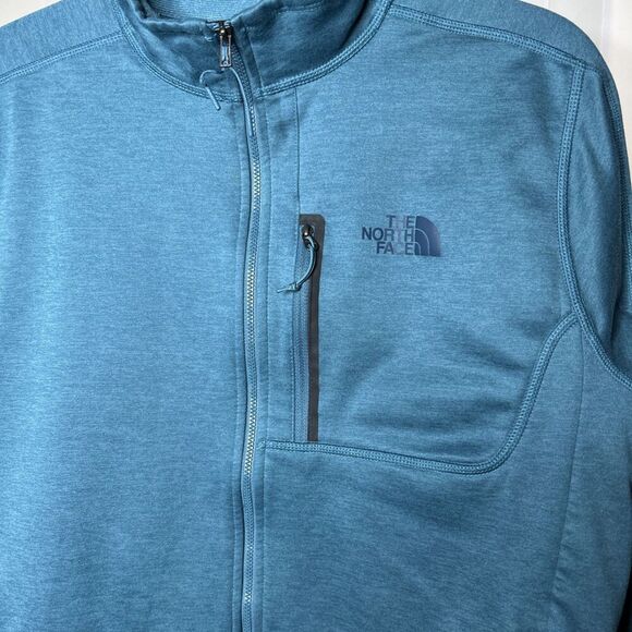 The North Face Full Zip Fleece Jacket Blue Color Pockets Size M - Picture 2 of 6